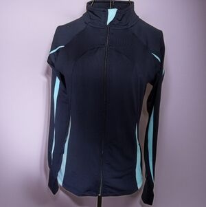 Mizuno Youth Focus For Women Full Zip Jacket Navy and Blue Size XS NWOT